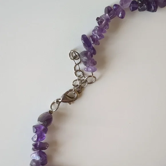Amethyst Beaded Necklace - Picture 2 of 4